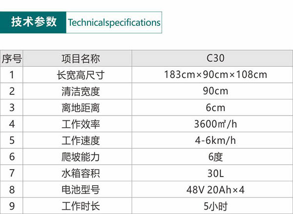 电动叶城尘推车C30